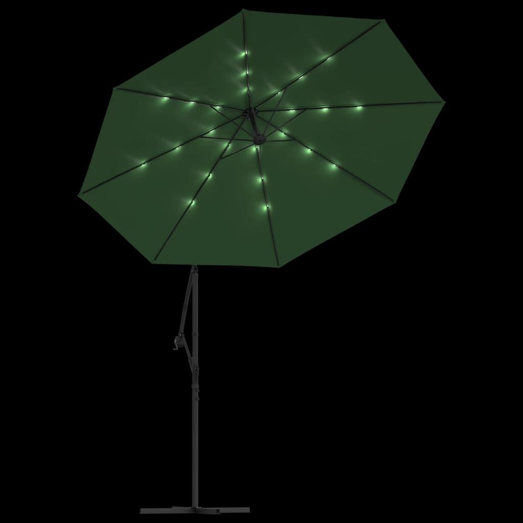 Saulessargs ar LED, iekarams, 300 cm, metāla kāts